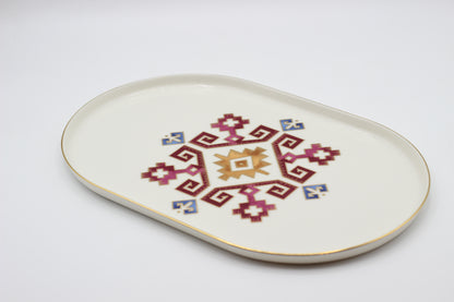 Arabesque Oval Serving Plates