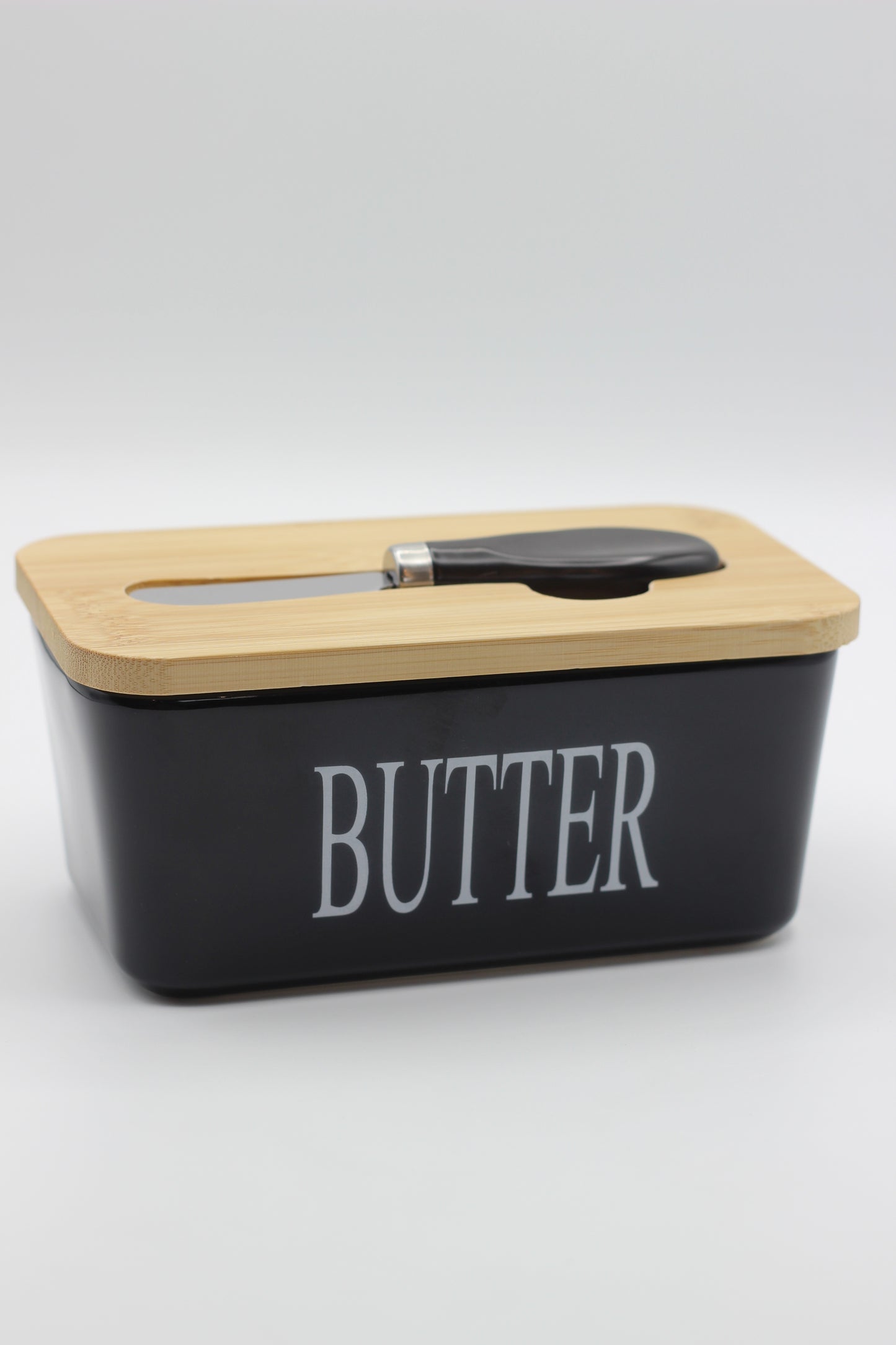 Butter Box with Lid and Knife