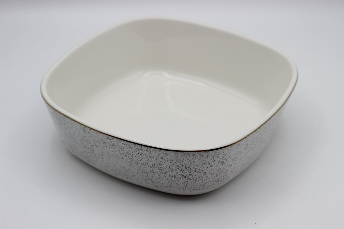 Small Square White with Sparkles Oven Dish