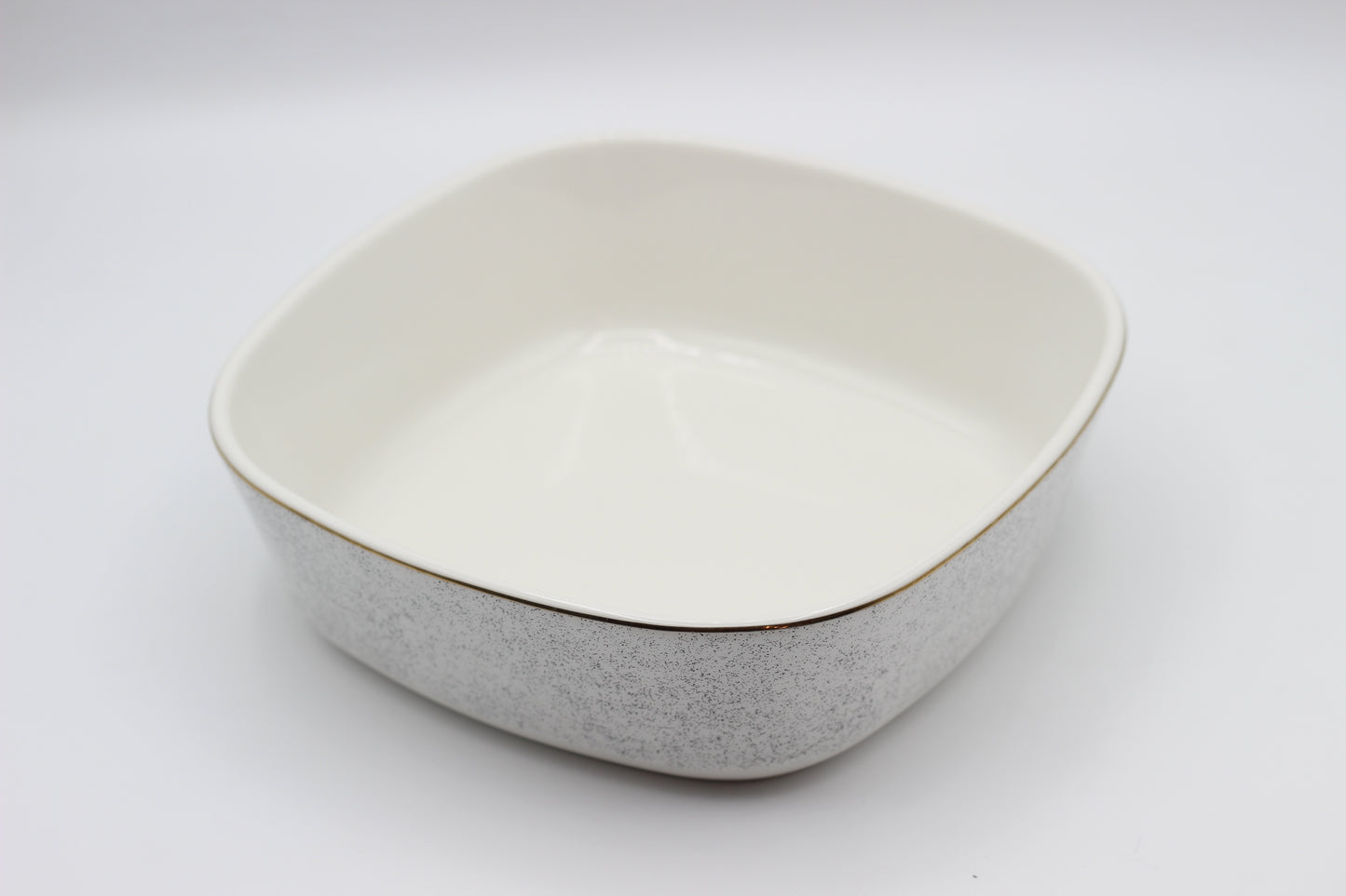 Small Square White with Sparkles Oven Dish