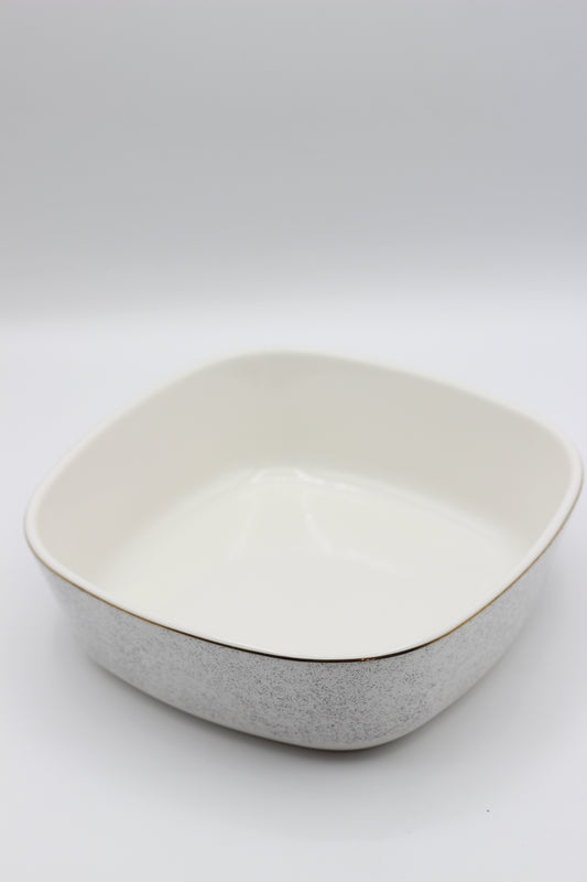 White with Sparkles oven dish - Large