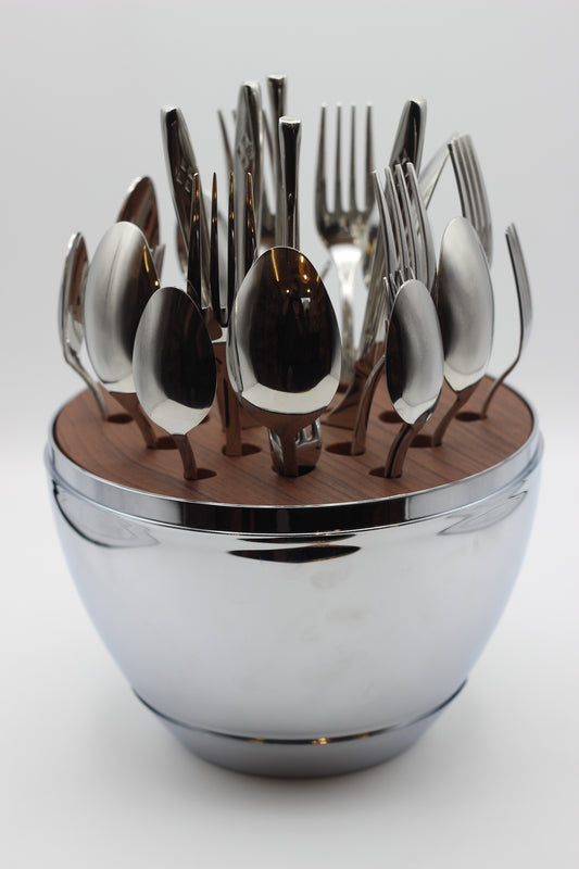 Classic Silver with engravings 30 Pcs Cutlery set