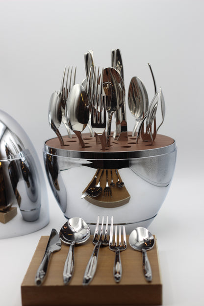 Classic Silver with engravings 30 Pcs Cutlery set