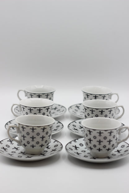 Black and White Coffee Set