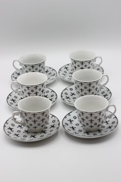 Black and White Coffee Set