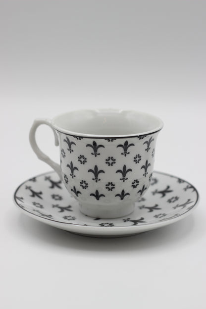 Black and White Coffee Set