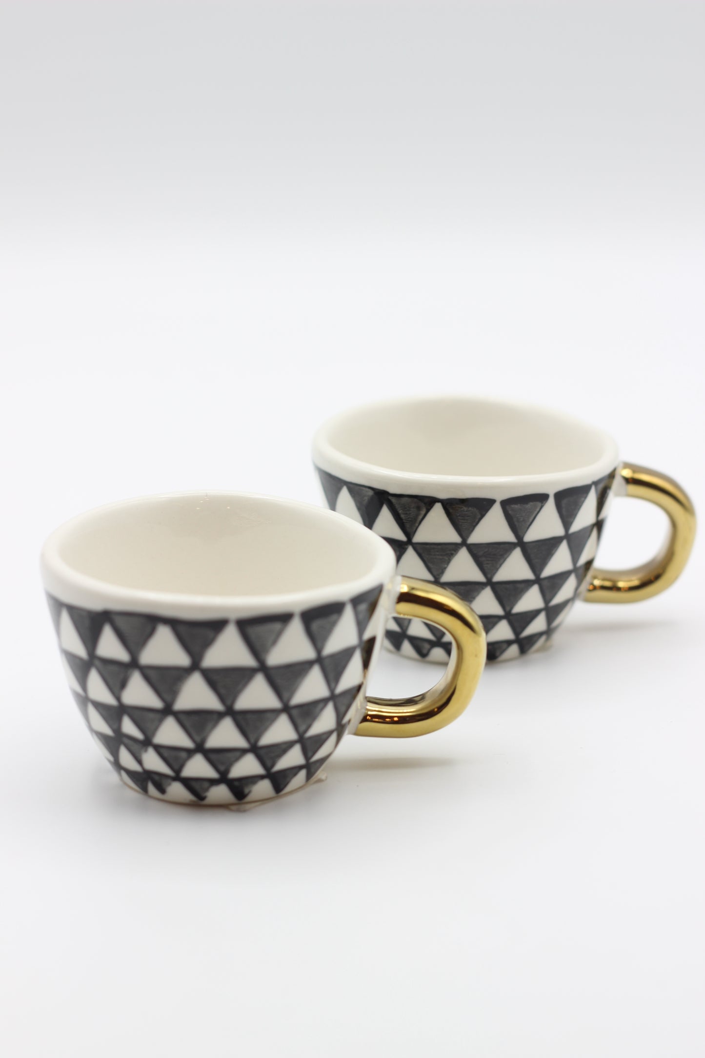 BLACK WITH GOLD ESPRESSO CUP