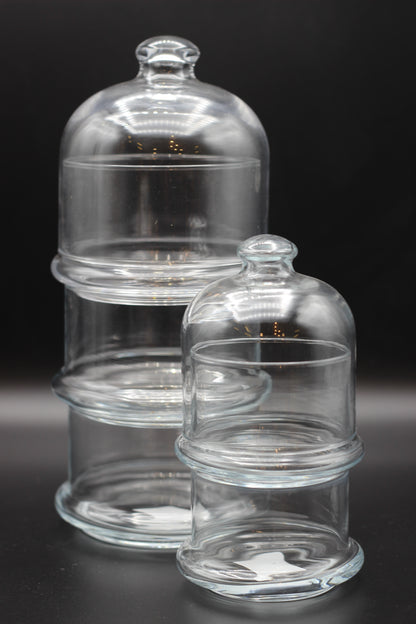 3 Tier Glass Dome set - Villa Patisseserie