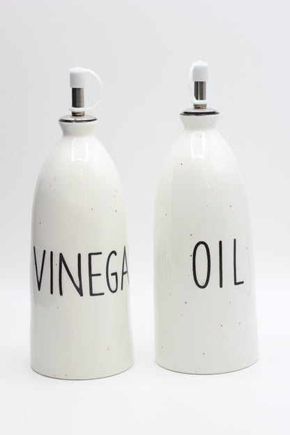 Titled Oil and Vinegar Dispensers Set of 2 Pcs