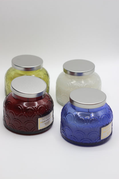 Decorative Scented Candle Jar with Lid