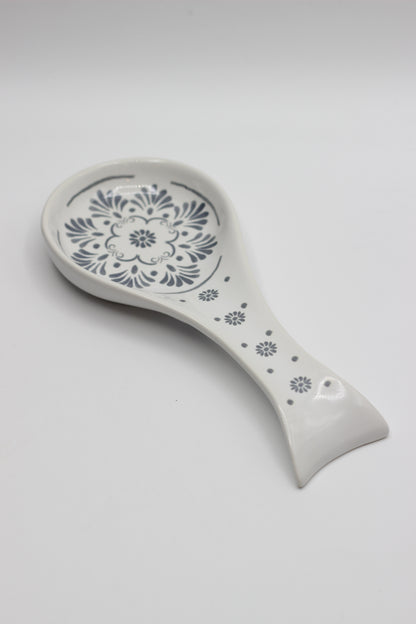 Porcelain Floral Spoon Rest