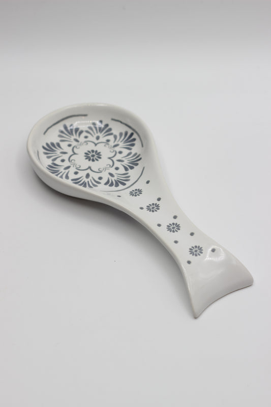 Porcelain Floral Spoon Rest