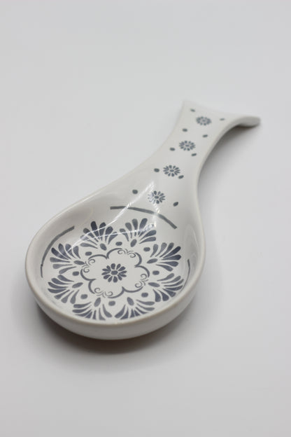 Porcelain Floral Spoon Rest