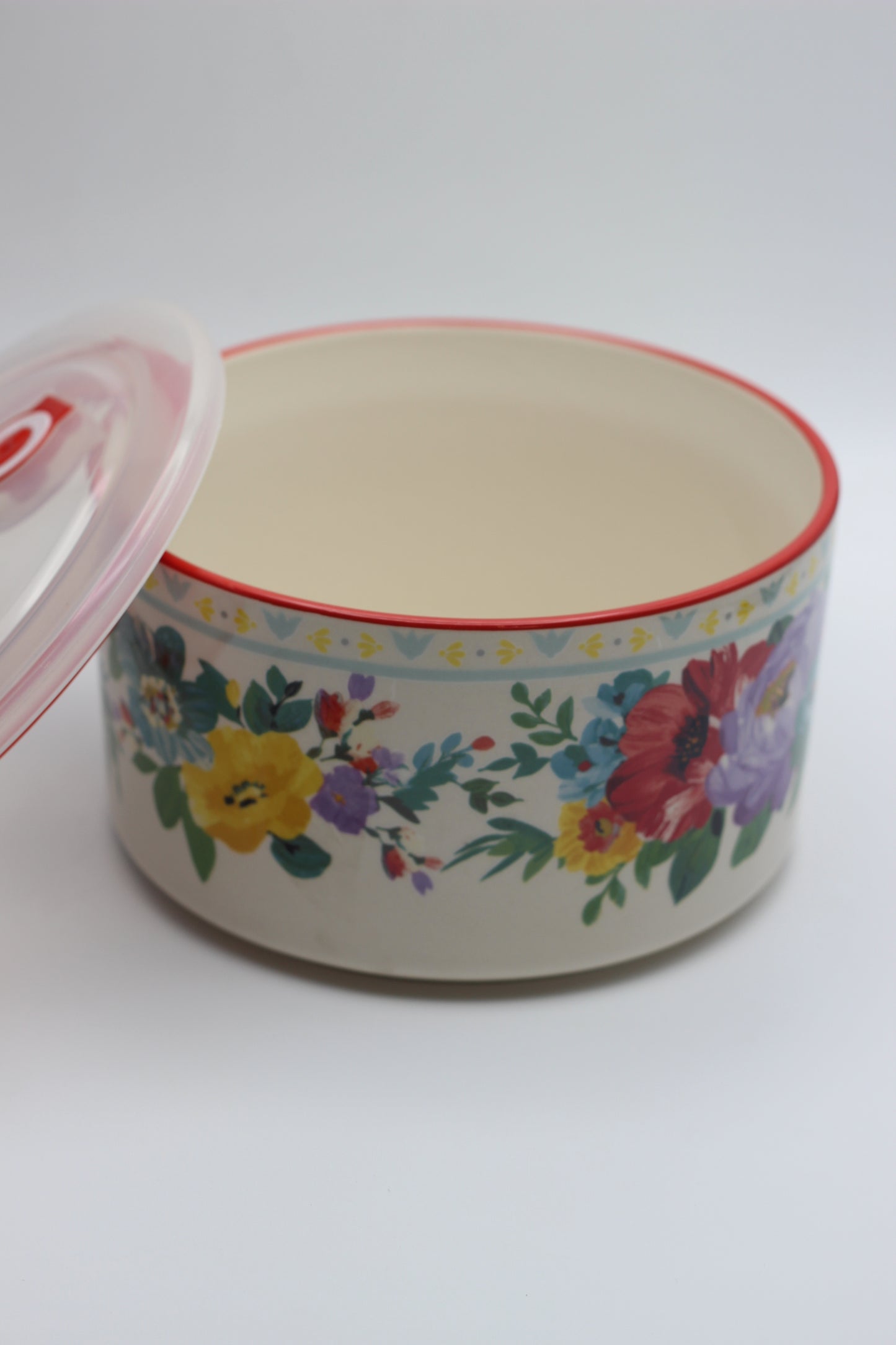 Floral Cook, Serve and Store Ceramic Container