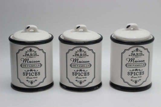 Maison Defamille Spices Jars Set of 3 Pcs