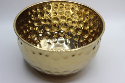 Gold Hammered Bowl