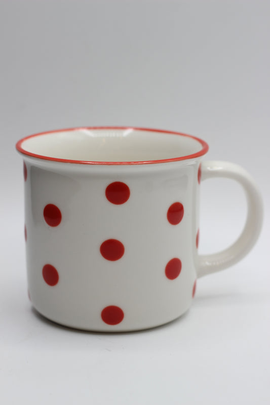 Red Polka Mug 384ml