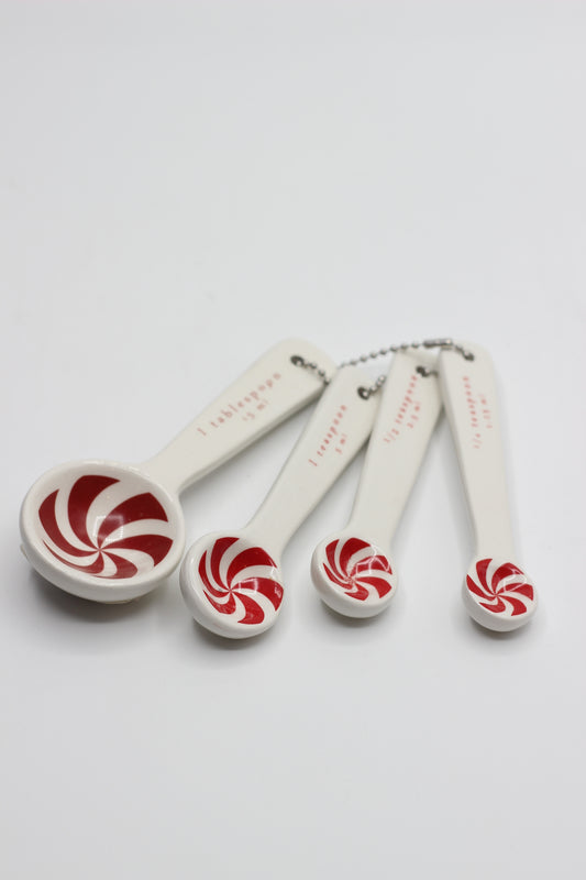 Red And White Measuring Spoons