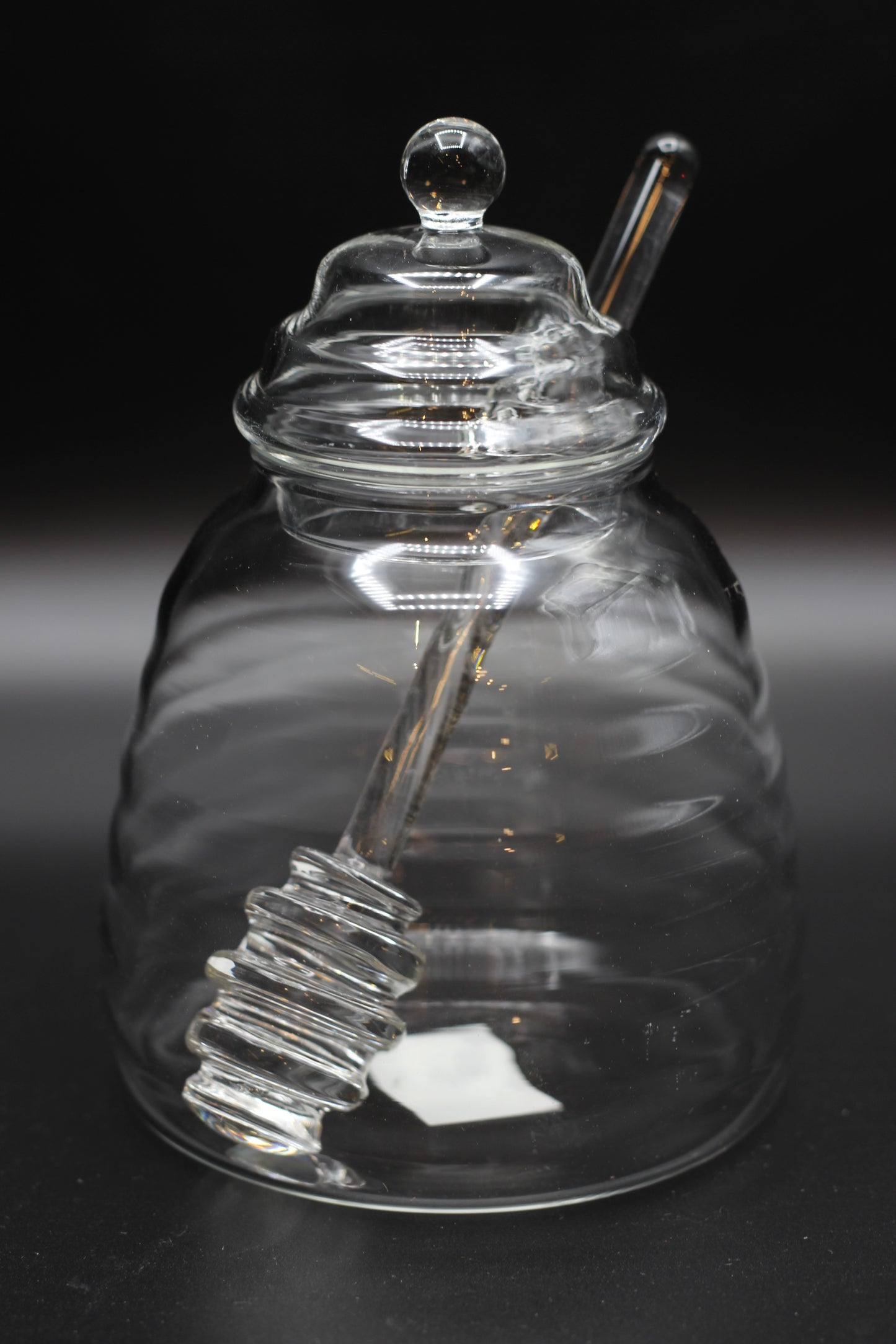 Glass Honey Jar With dipper