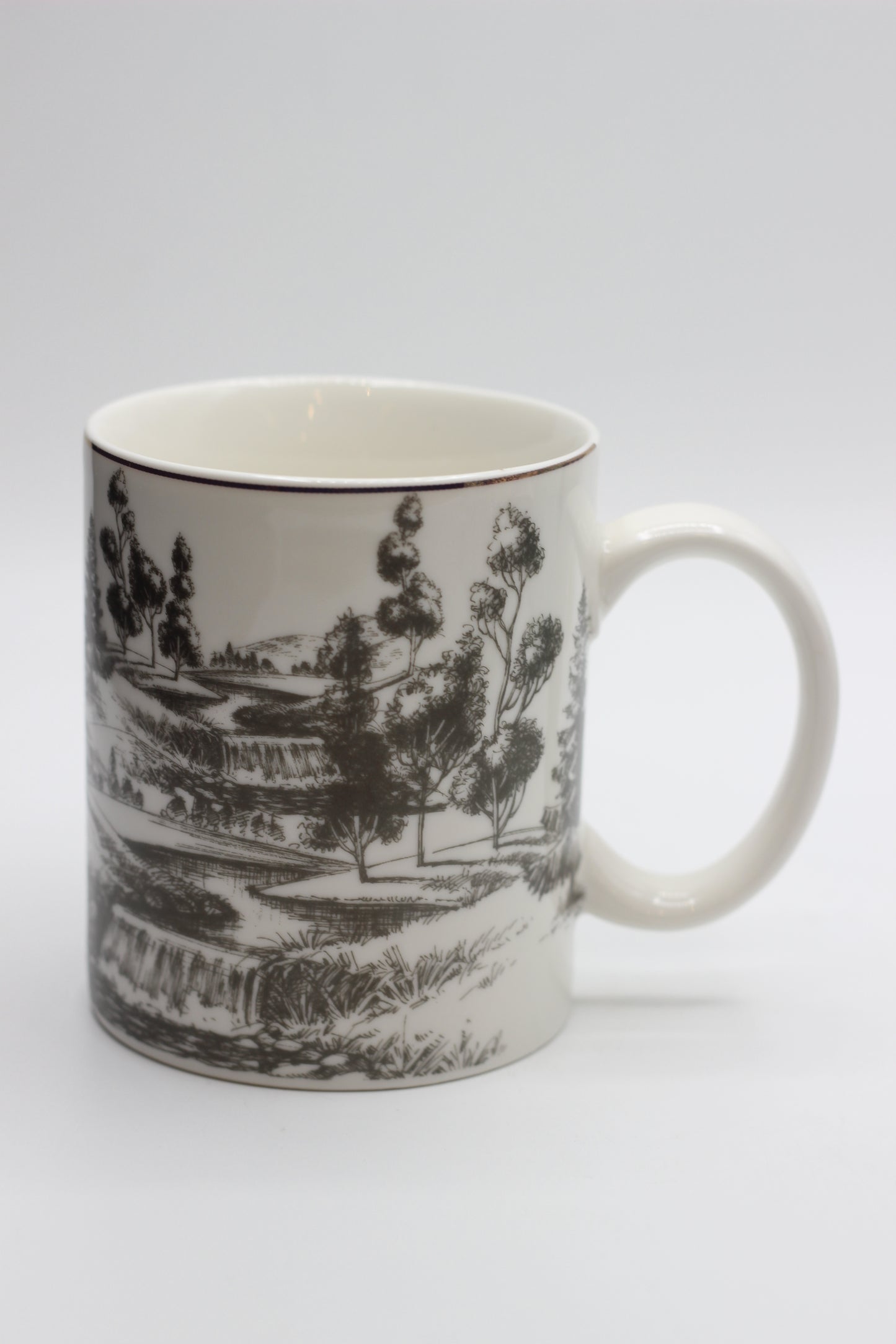 Grey Porcelain mug