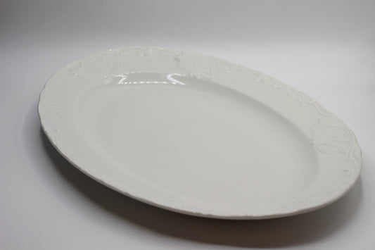 White oval Serving Plate