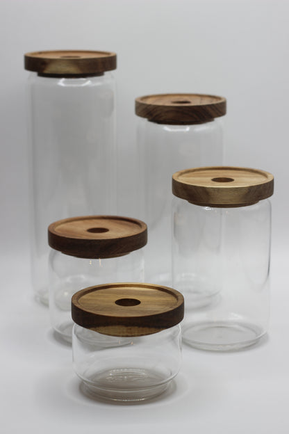 Borosilicate Glass Jar Set with Air-tight Lid