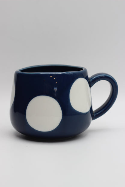 Estelle Polka Mug Blue 380ml