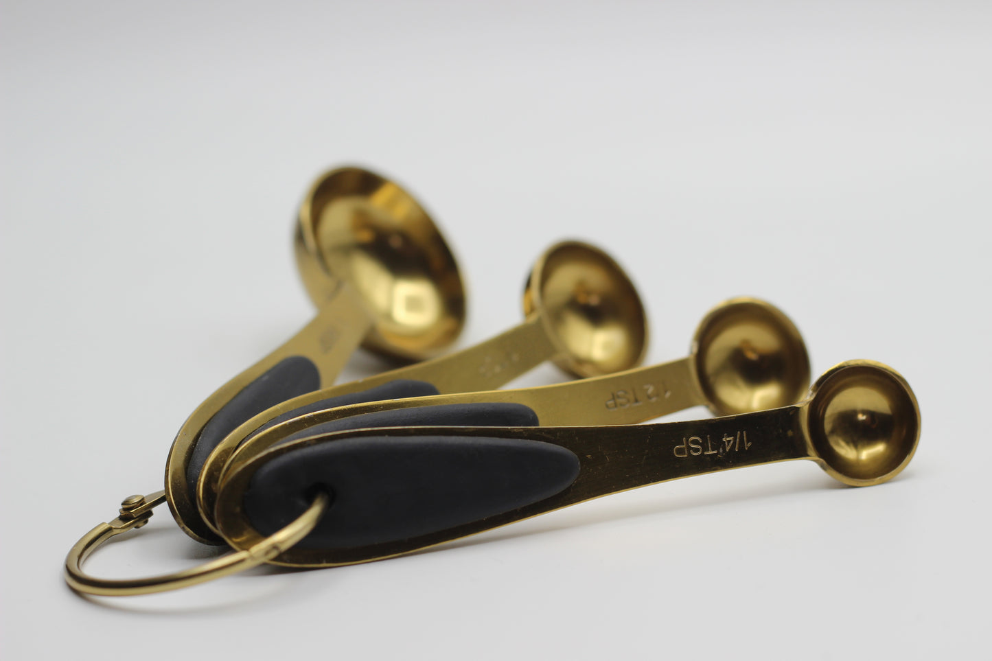 Gold with Black Measuring Spoons