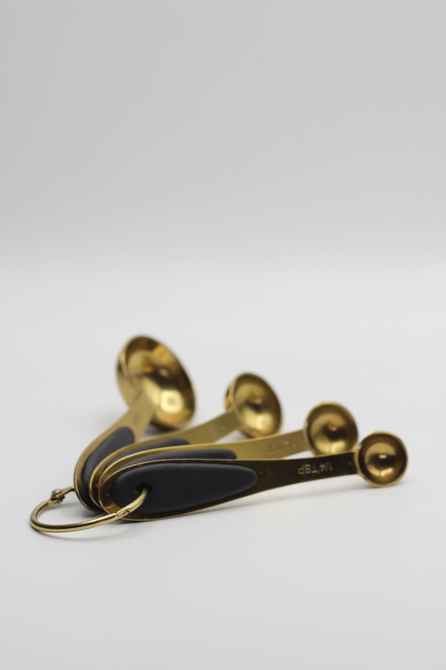 Gold with Black Measuring Spoons