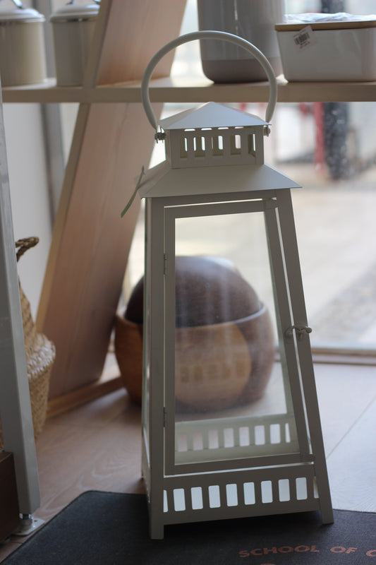 White Glass Lantern