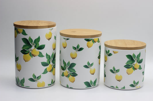 Lemon Canisters Set