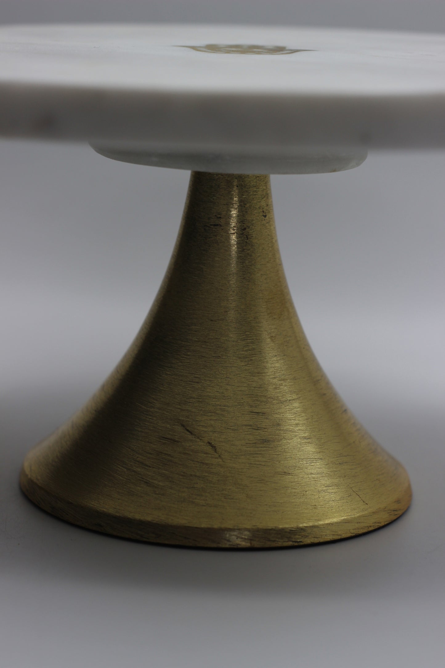 Hamsa Marble & Brass Cake Stand