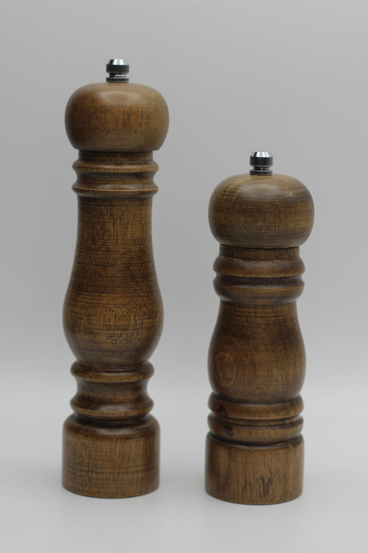 Wooden Salt and Pepper Grinder Set