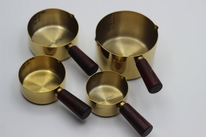 Stackable Gold Measuring Cups