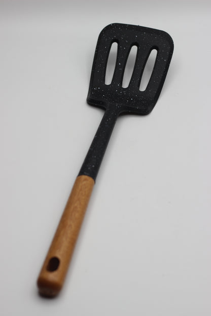 Silicone with Wood Utensils