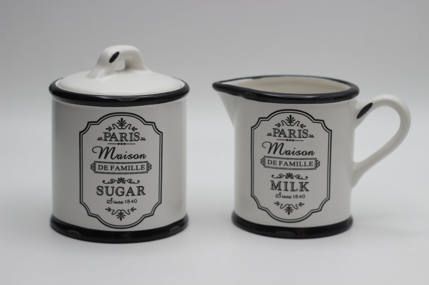 Maison Defamille Milk Jug and Sugar Pot