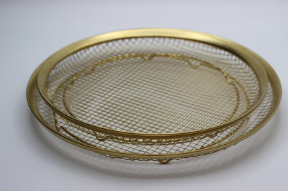 Gold Stainless Steel Strainer Tray