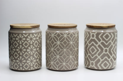 Geometric Canister Set