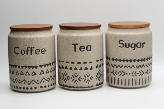 Engraved Anthropology Ceramic Storage  set