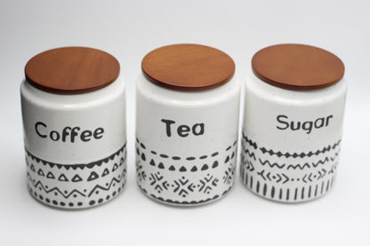 Engraved Anthropology Ceramic Storage  set