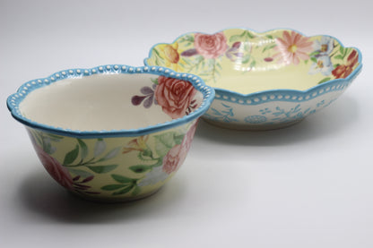 The Pioneer Woman Yellow Floral Bowl