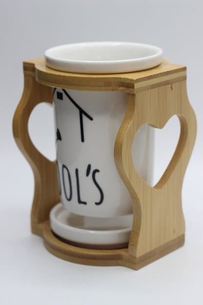 White Ceramic Utensil Holder