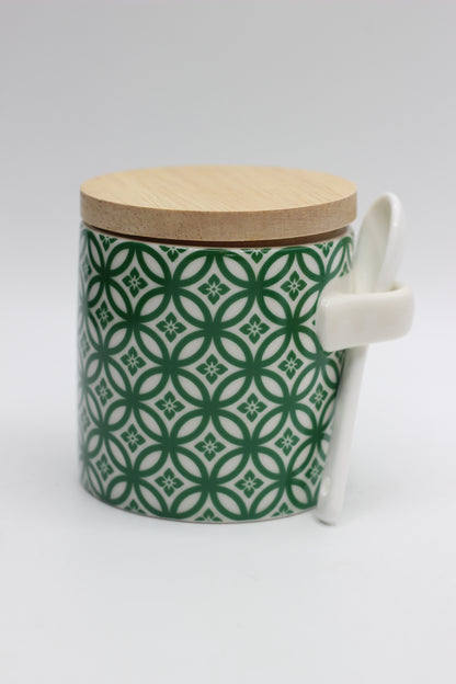 Kitchen Ceramic Jars with Spoon