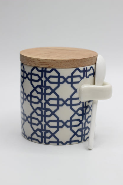 Kitchen Ceramic Jars with Spoon