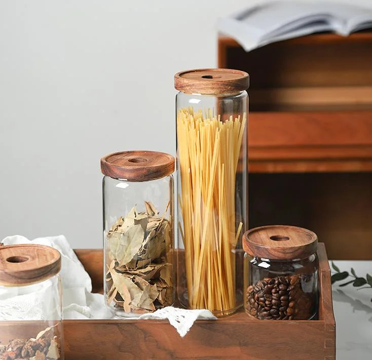 Borosilicate Glass Jar Set with Air-tight Lid