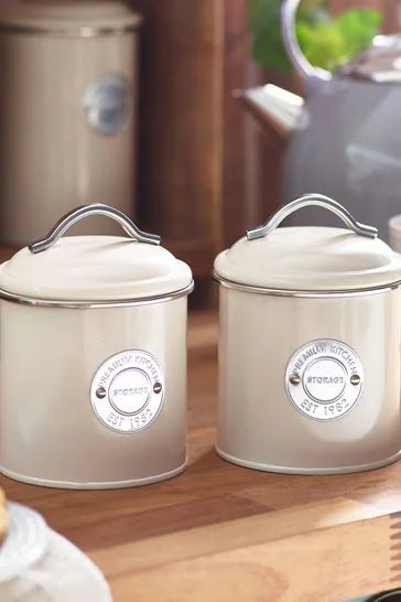 Set of 2 Small Storage Tins