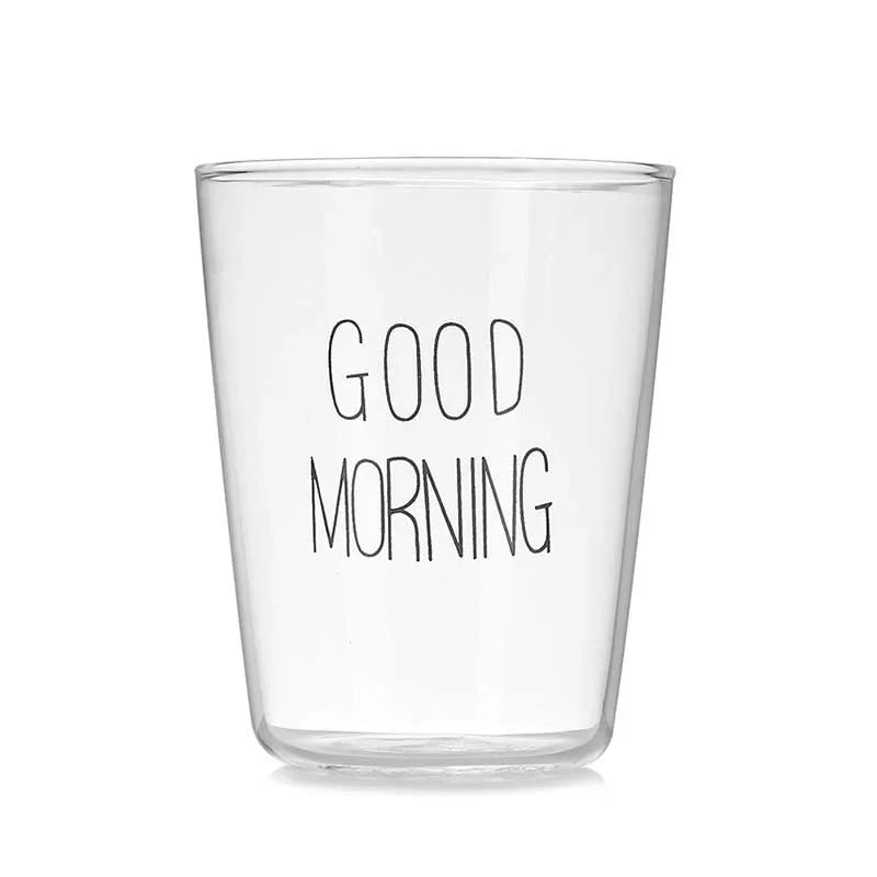 Good Morning Glass Cup