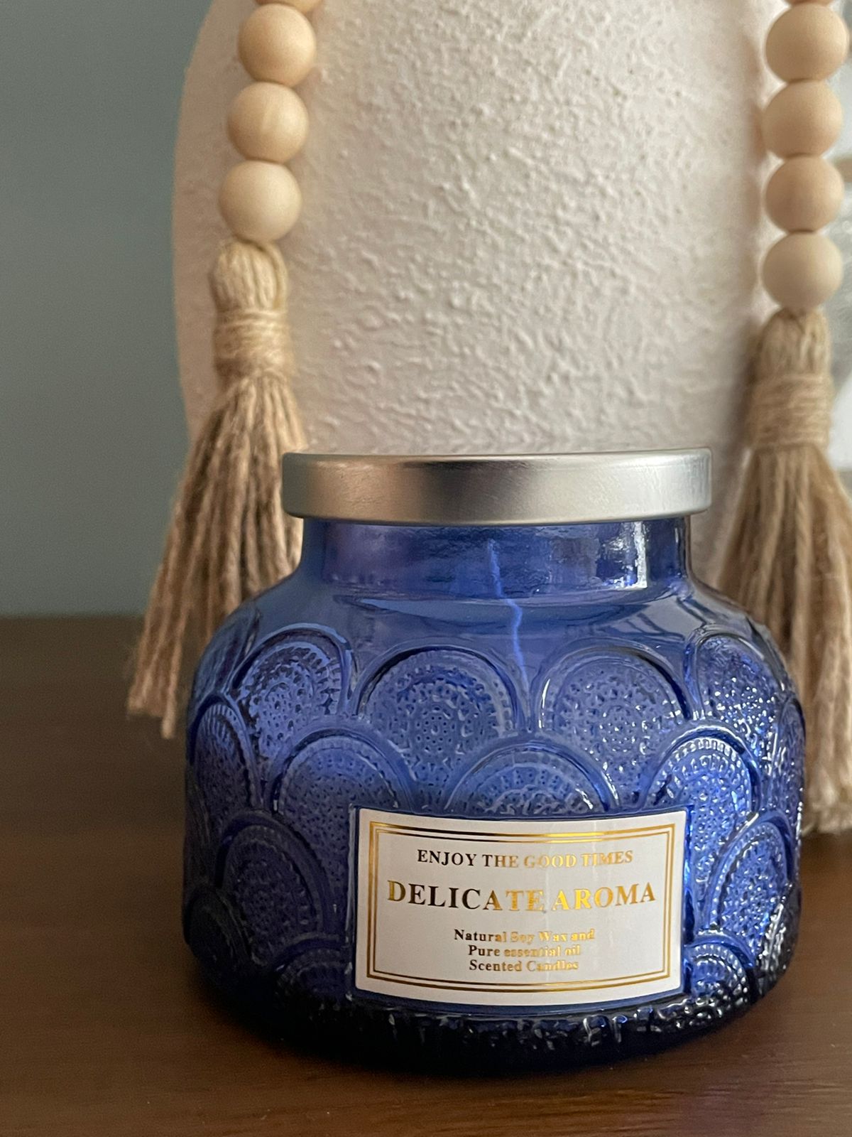 Decorative Scented Candle Jar with Lid