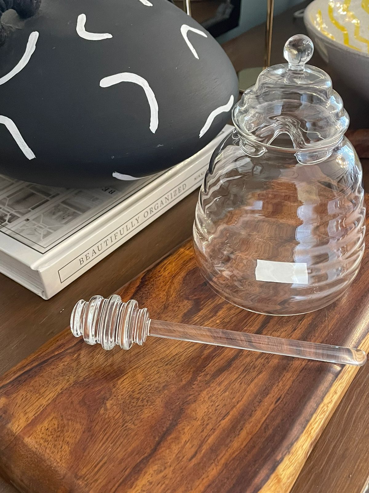 Glass Honey Jar With dipper