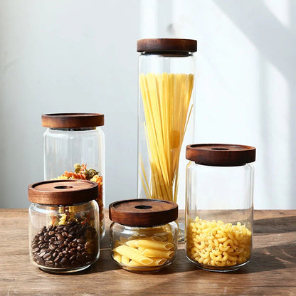 Borosilicate Glass Jar Set with Air-tight Lid